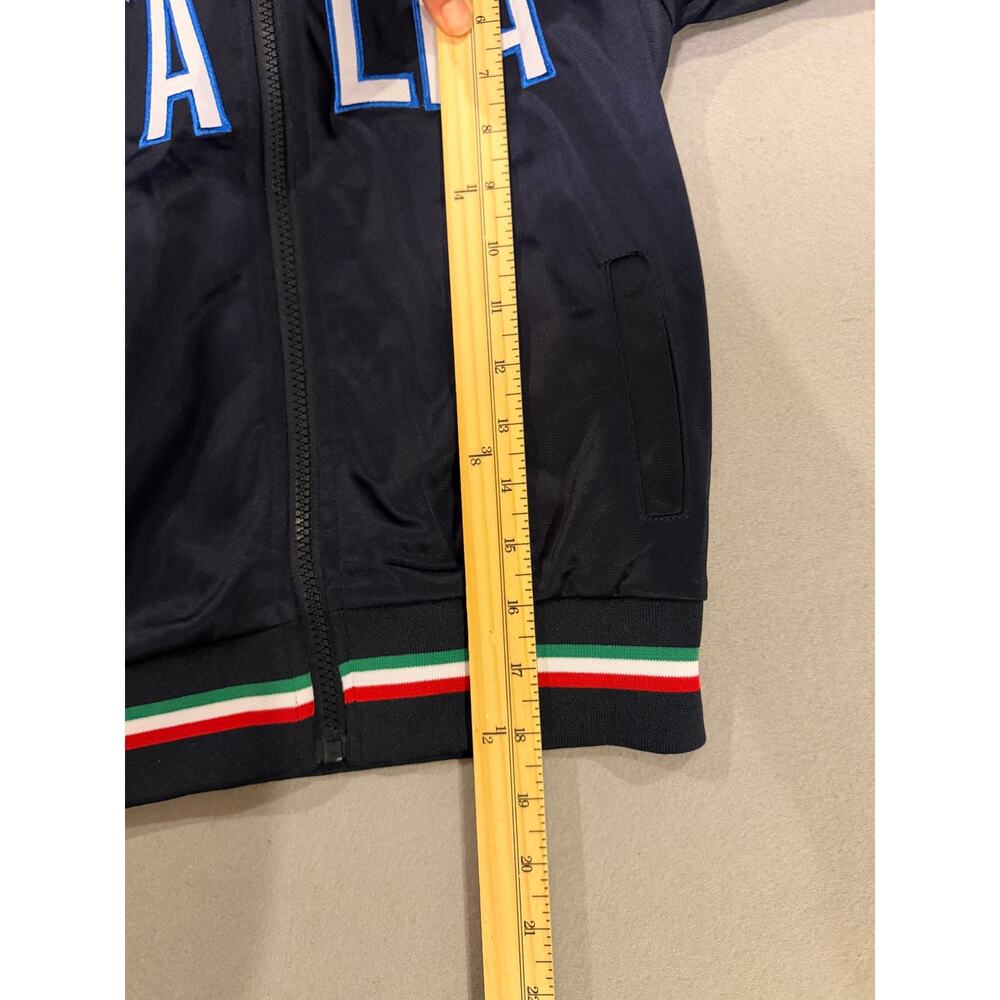 Infinity Italia Italy Youth Track Jacket Size 7/8 Black Embroidered - Picture 6 of 6